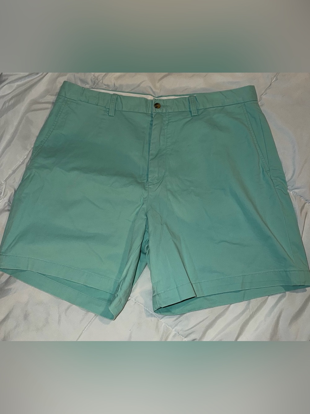 Polo by Ralph Lauren Aqua Flat-Front Chino Shorts